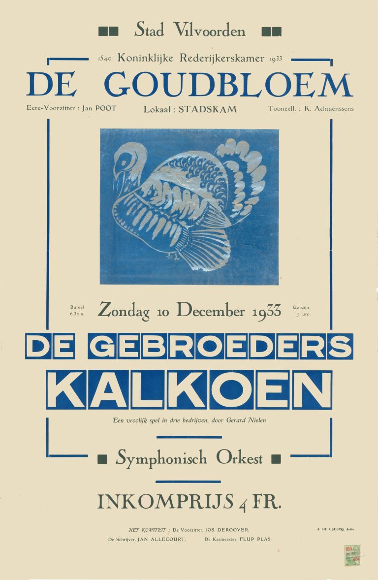 1933 12 de gebroeders kalkoen