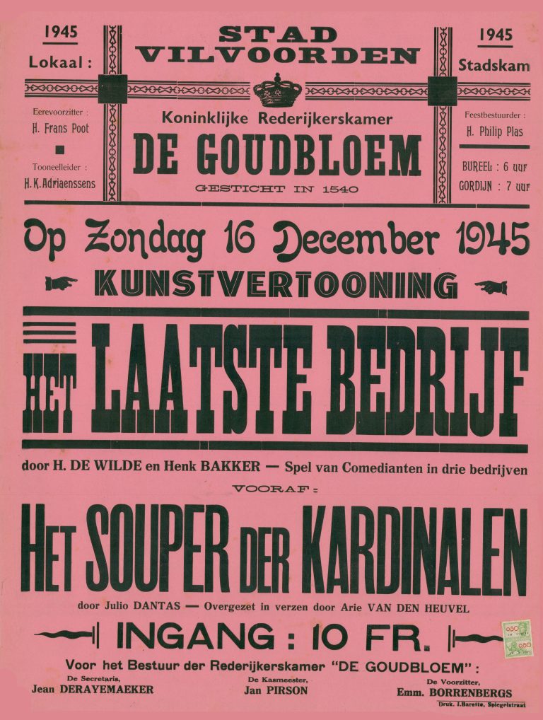 1945 12 het souper der kardinalen