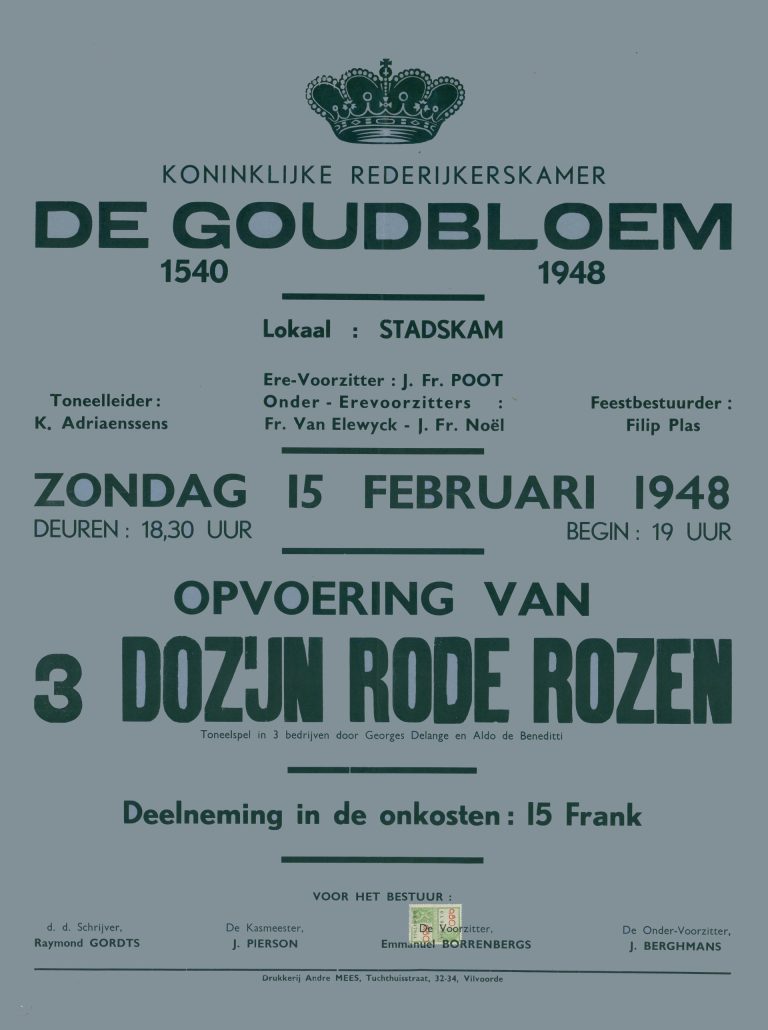 1948 02 drie dozijn rode rozen