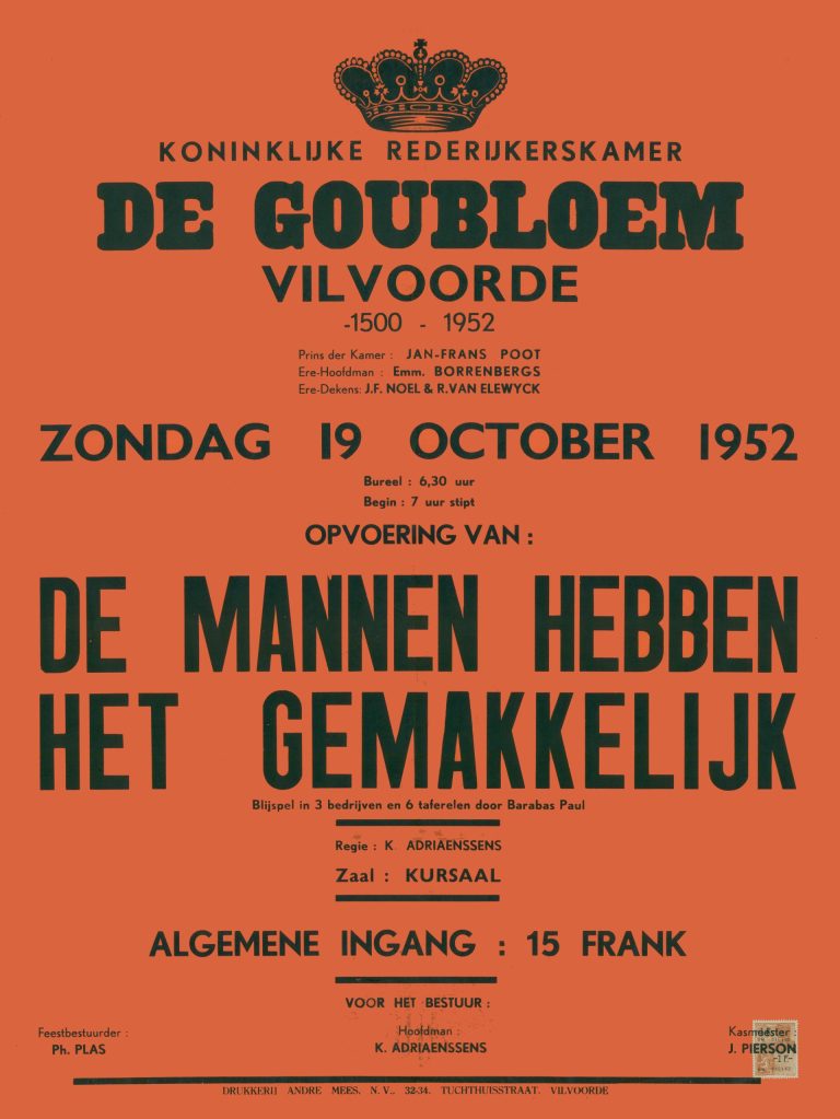 1952 10 de mannen hebben het gemakkelijk