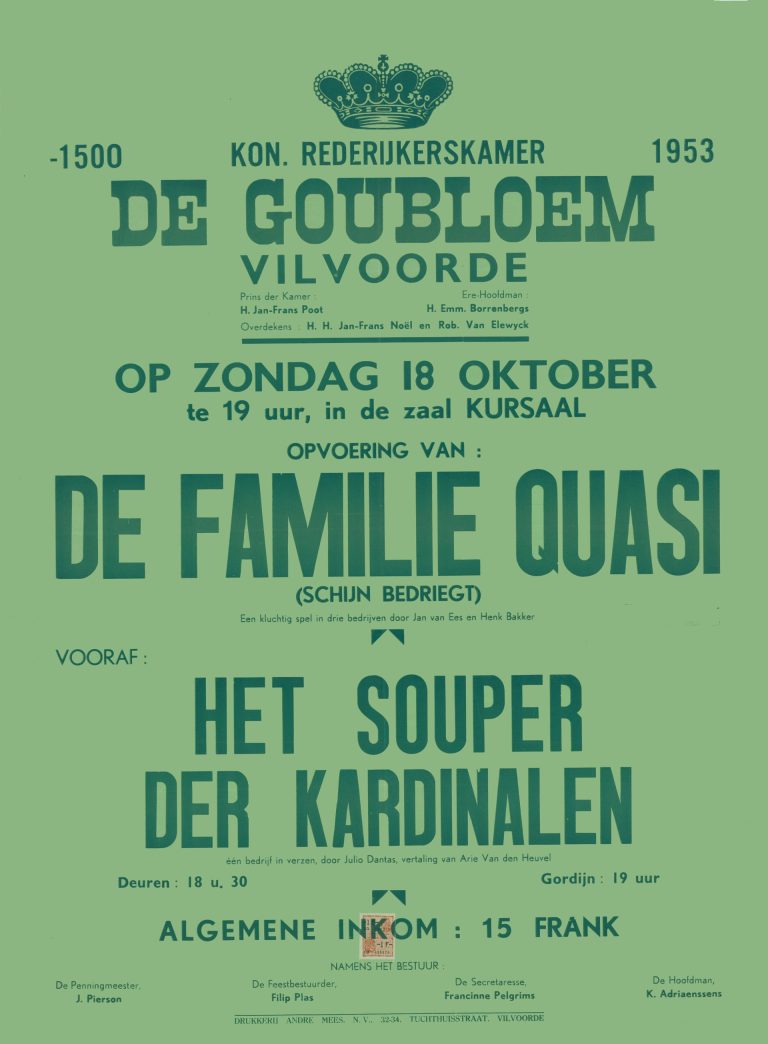 1953 10 A het souper der kardinalen