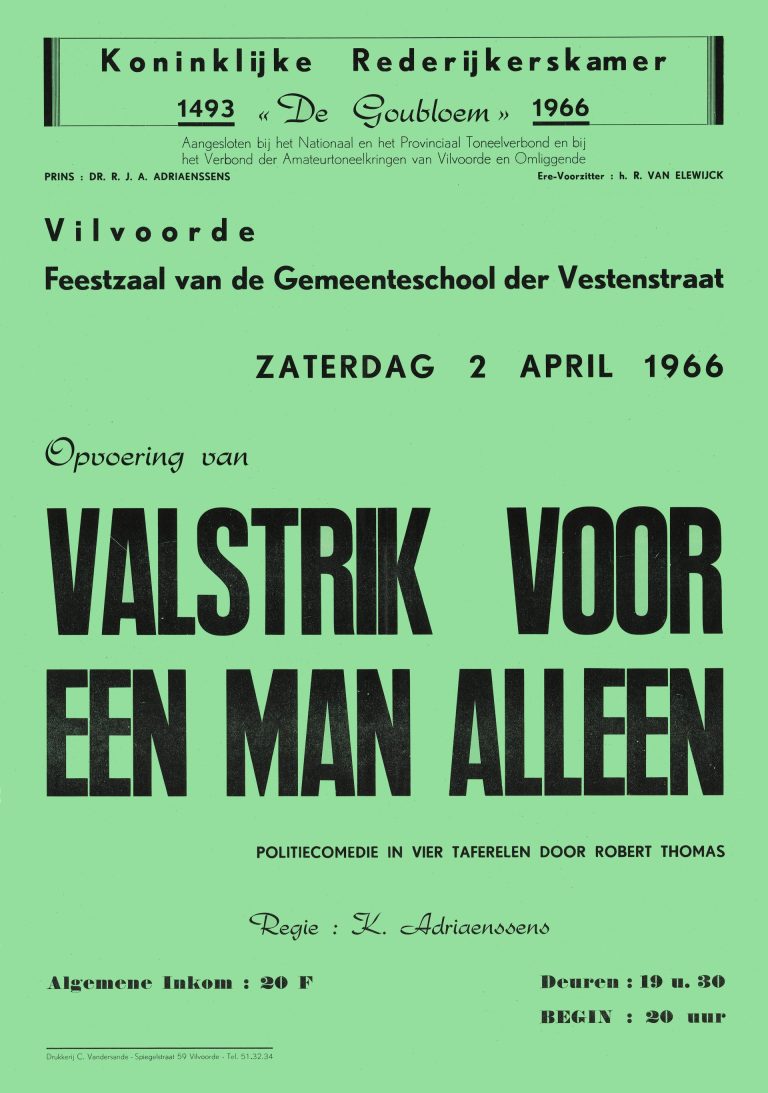 1966 04 valstrik voor een man alleen