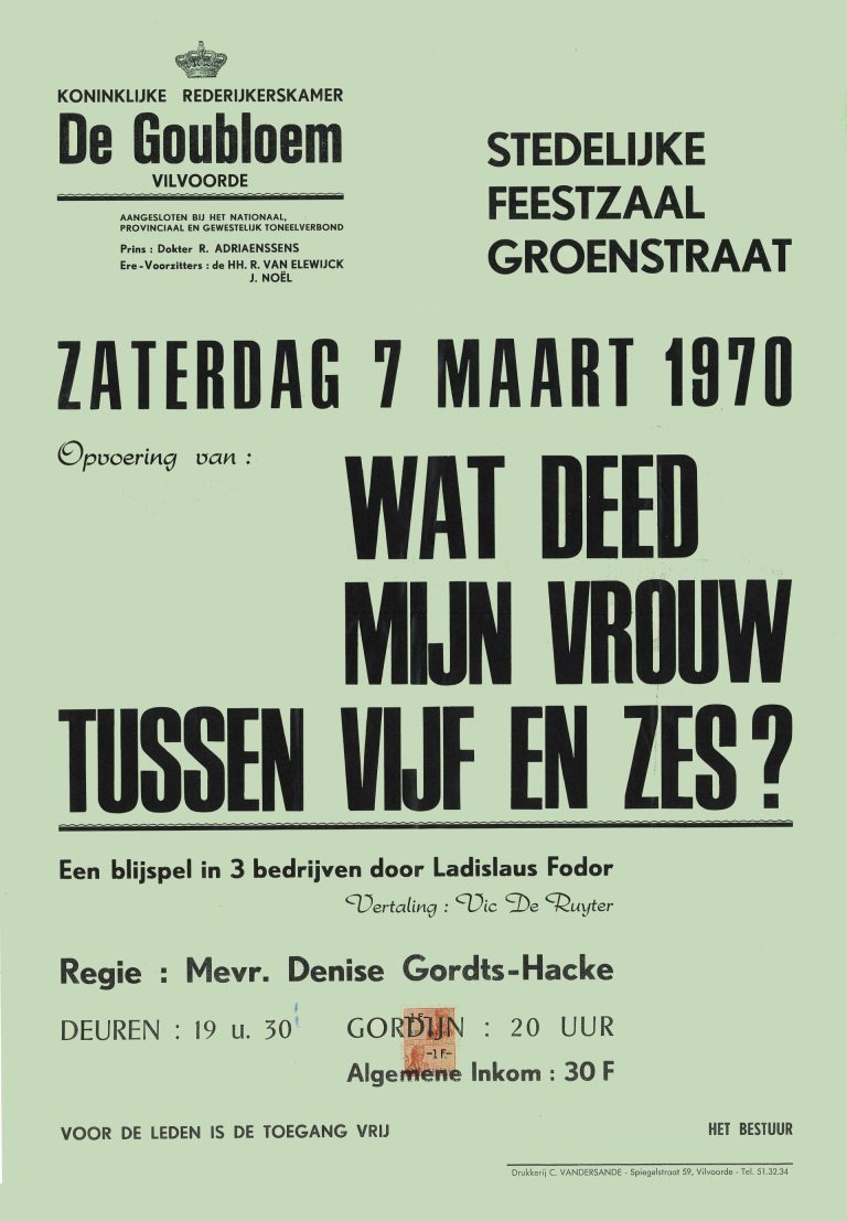 1970 03 wat deed mijn vrouw tussen vij en zes